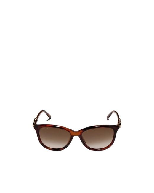 Gucci Multicolor Low Nose Bridge Fit Round Sunglasses