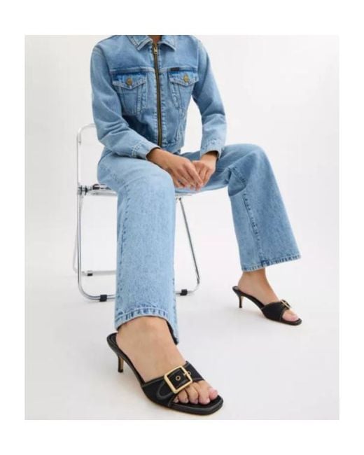 COACH Brown 55Mm Margot Buckle Heeled Sandals