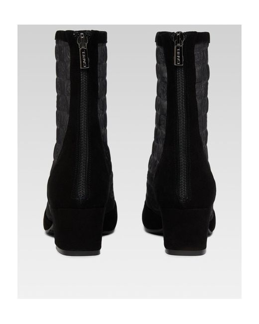 CAREL PARIS Black Mesh Short Boots