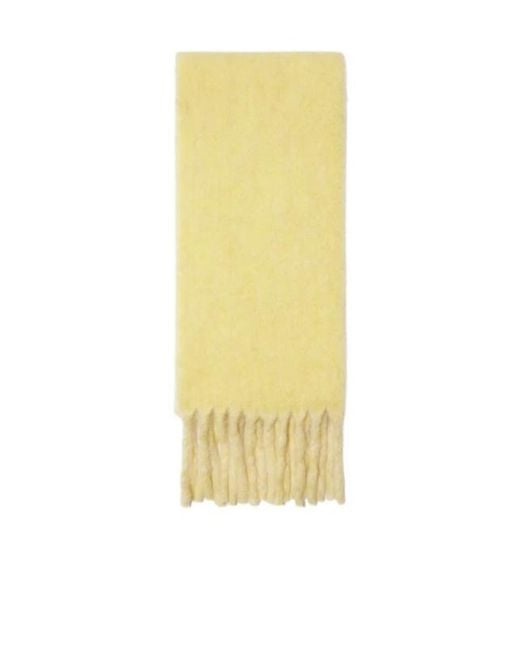 Burberry Metallic Logo-Intarsia Reversible Fringed Scarf for men