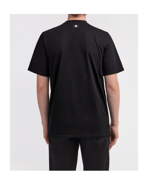 Roberto Cavalli Black Logo Printed T-Shirt for men