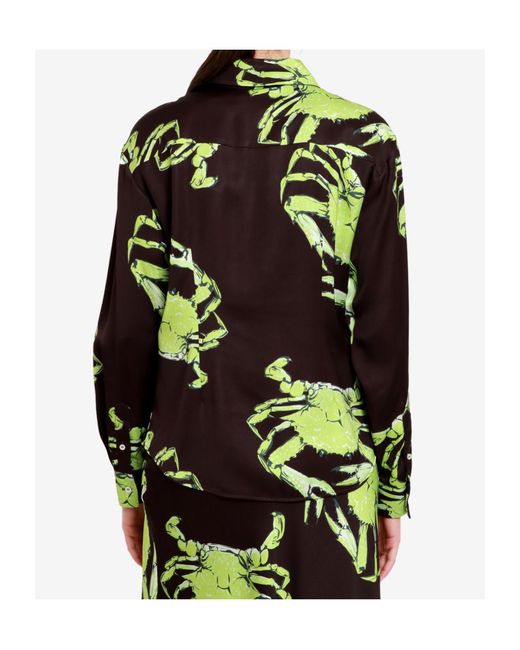 MSGM Green Long-Sleeved Shirt