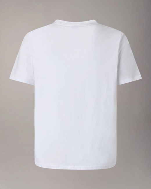 Moose Knuckles White Connor Logo T-Shirt for men