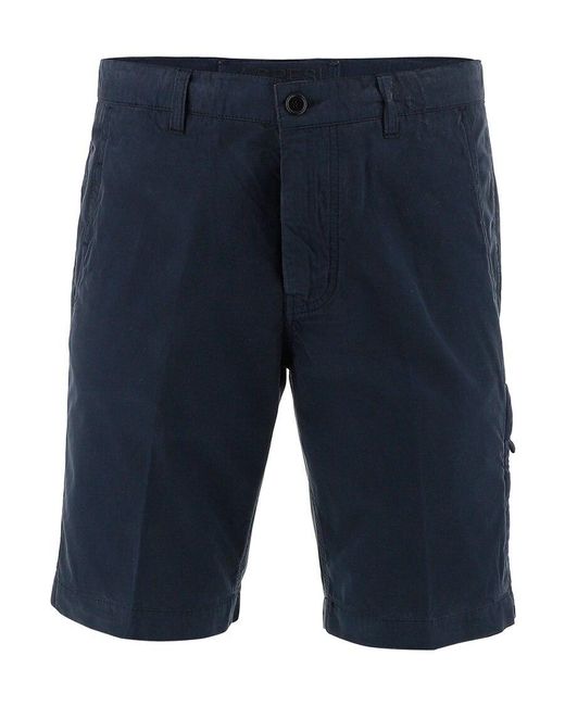 Aspesi Blue Knee High Shorts for men