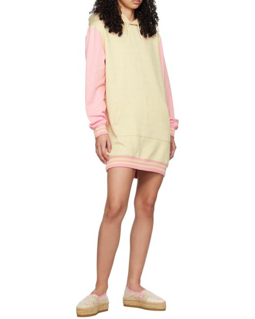 Moschino Pink Logo-Jacquard Flatform Espadrilles