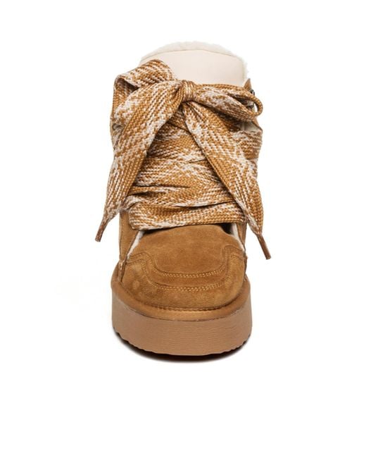 Steve Madden Brown Suede Platform Snow Boots