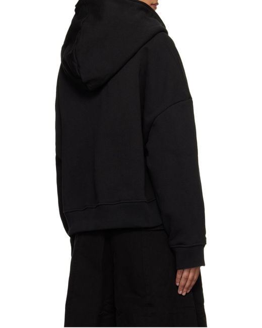 Entire studios Black Zip-Up Hoodie for men