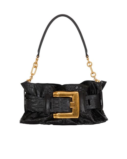 Balmain Black Mini Anthem Bag