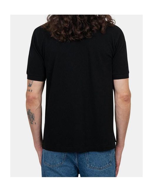 COMME DES GARÇONS PLAY Black Lapel Polo Shirt for men