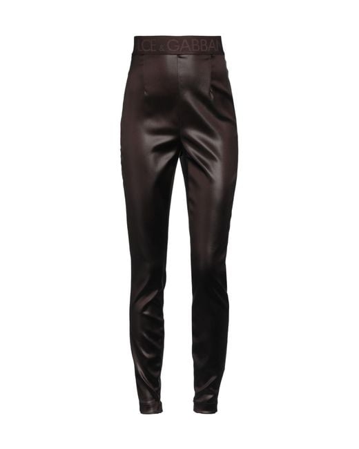 Dolce & Gabbana Black Smooth Stretch Leggings