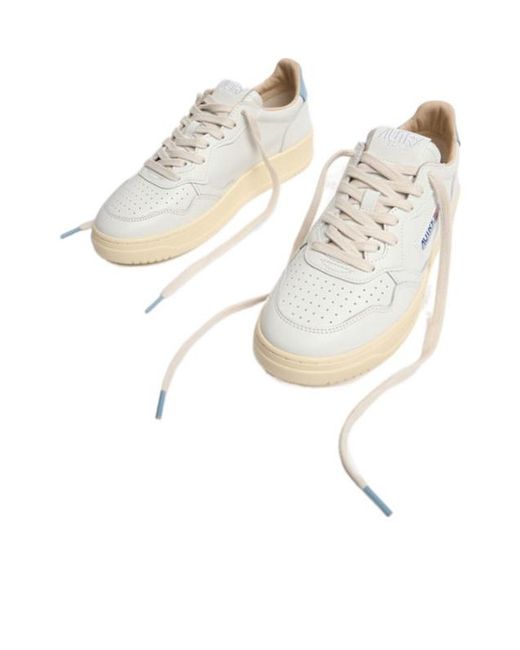 Autry White Medalist Low Sneakers