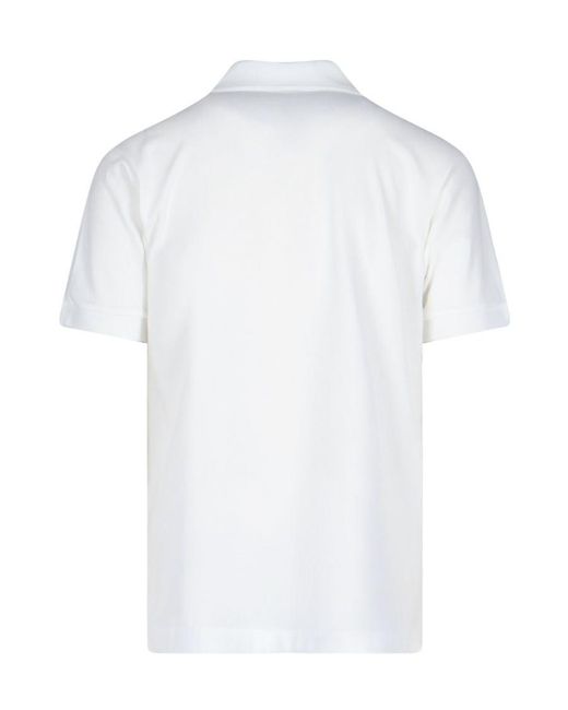 Lacoste White L.12.12 Embroidered-Logo Polo Shirt for men