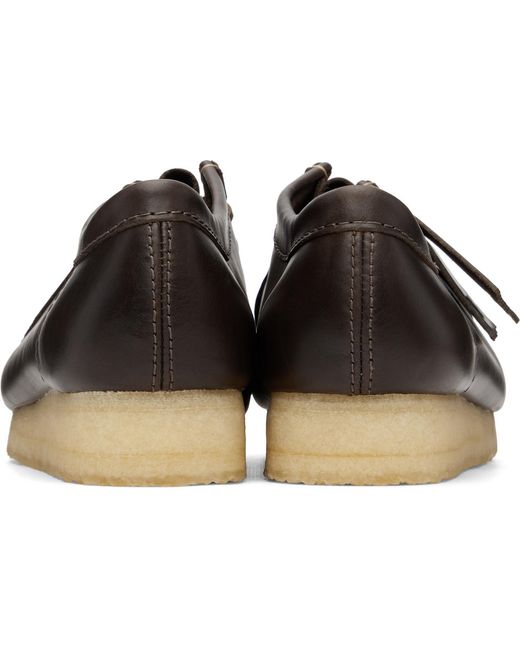 Clarks Brown Wallabee Derby Shoes for men