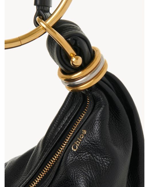 Chloé Black Chloé Bracelet Zip-Up Small Hobo Bag