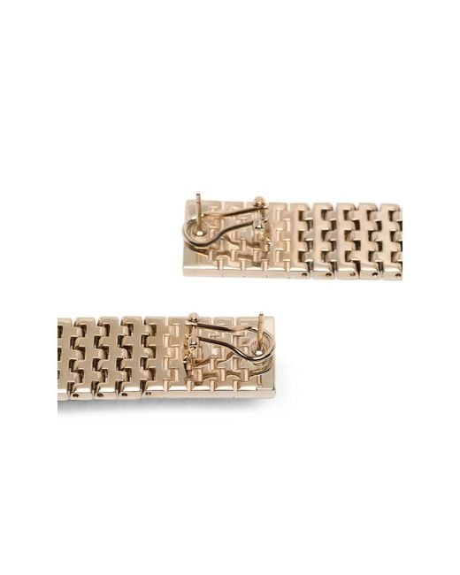 Tom Ford White Logo Earrings