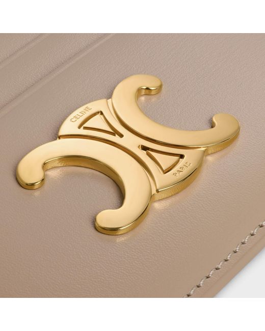 Céline Natural Card Holder Triomphe