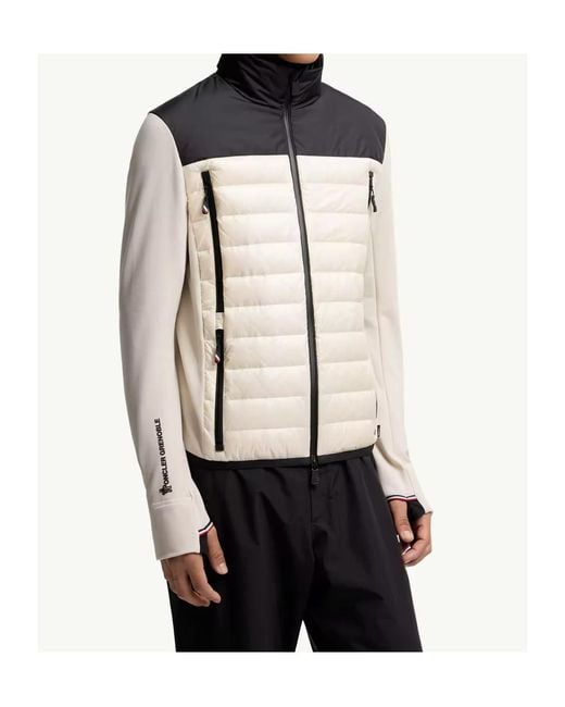 Moncler Black Grenoble Padded Polartec Zip-Up Jacket for men