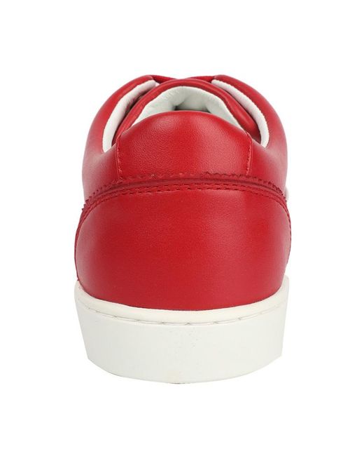 Dolce & Gabbana Red Strap-Up Casual Sneakers for men
