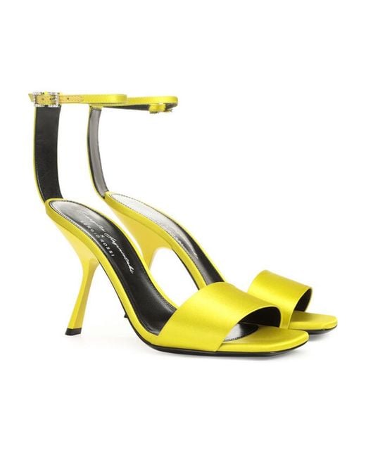 Sergio Rossi Yellow Evangelie Open Toe Sandals