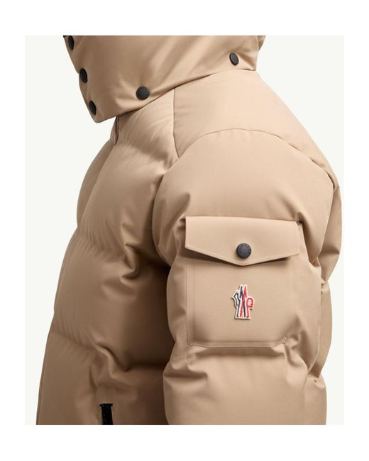 Moncler Natural Grenoble Montgetech Hooded Down Ski Jacket for men