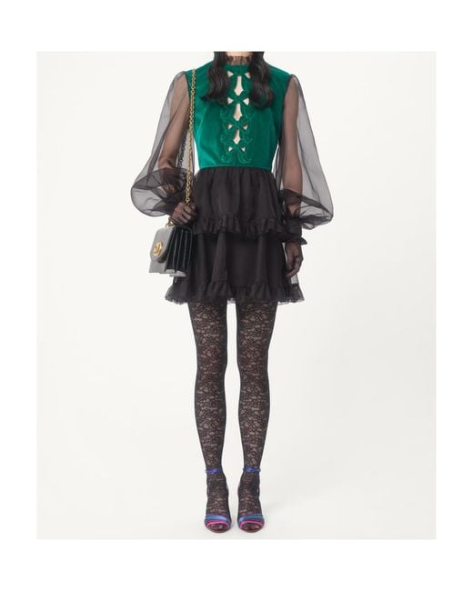 Valentino Black Lace Tights