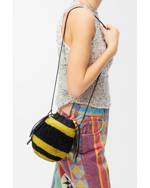 Loewe Yellow Drawstring Shoulder Bag