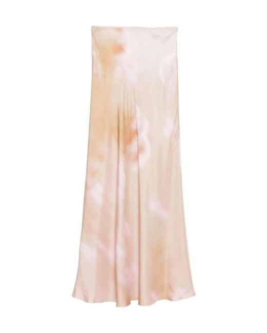 Fabiana Filippi Pink Printed Twill Skirt