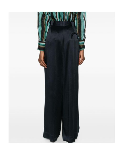 Blazé Milano Blue Satin Pants