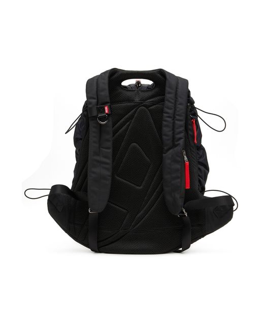 DIESEL Gray Zip-D Ripstop Logo Printed Backpack for men