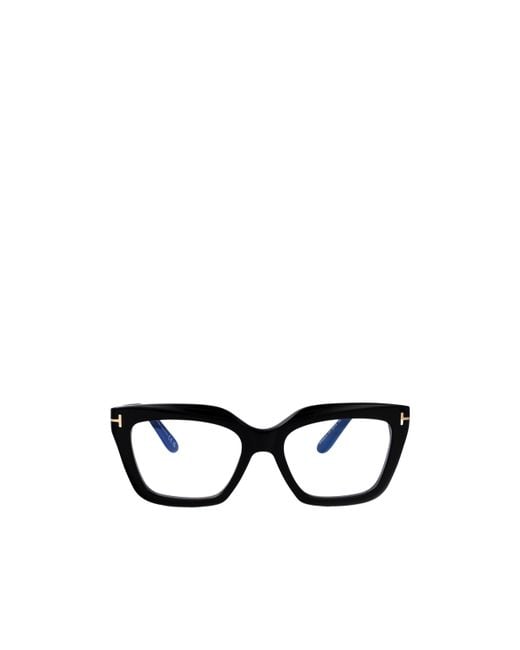 Tom Ford White Eyewear Square Frame Glasses