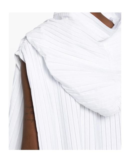 Barena White Hooded Shirt
