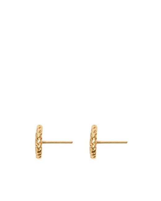 Burberry Metallic Knight Stud Earrings