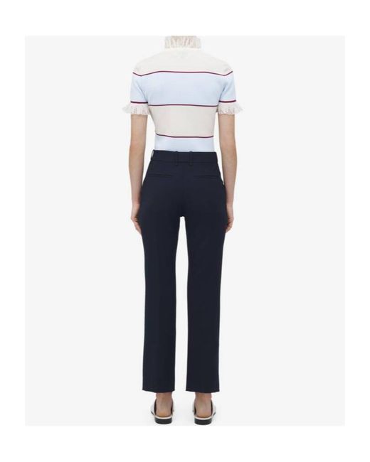 McQueen Blue Tailored Trousers