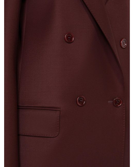Max Mara Brown Double Breasted Button-Up Blazer