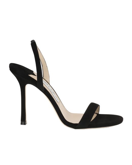 Jimmy Choo Black Jenn 100 Sandals