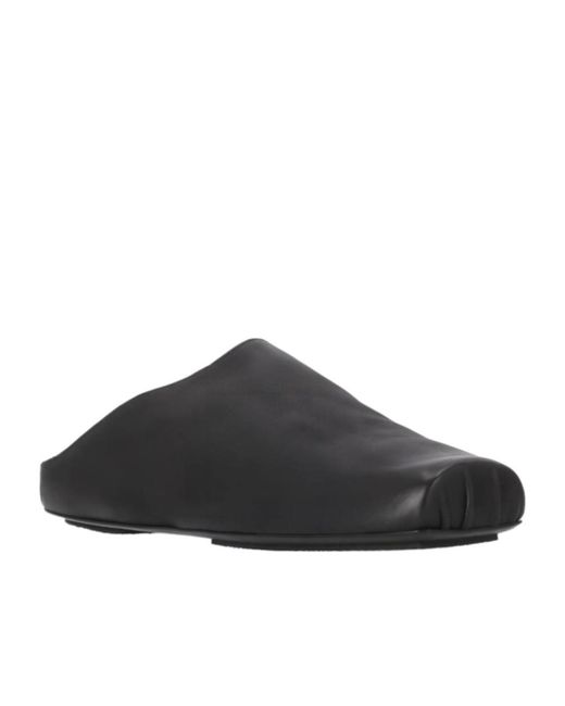 Uma Wang Brown Open-Heeled Slippers