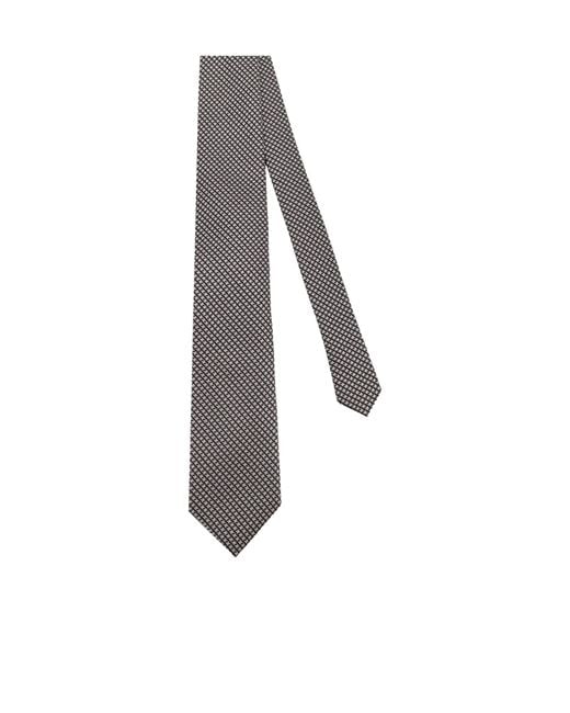Tom Ford White Micro Pattern Tie for men