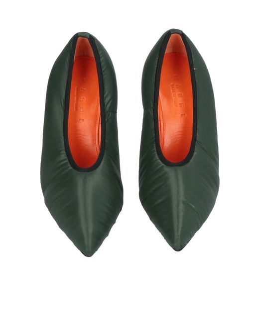 Marni Green Simple Pointed High Heels