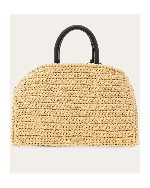 Ferragamo Metallic Hug Logo Mini Shoulder Bag