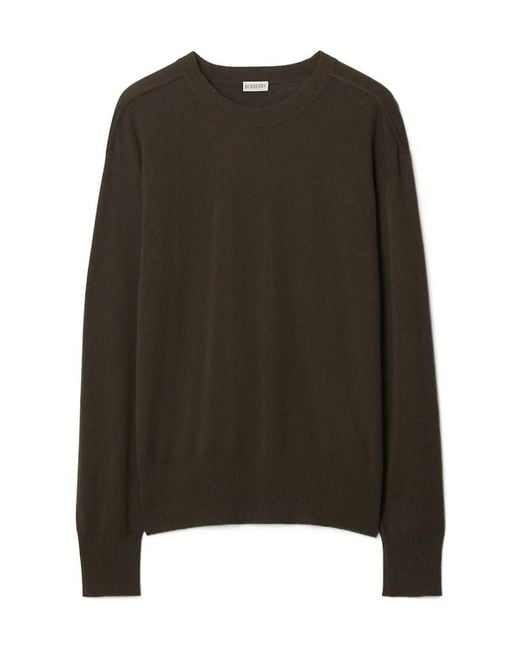 Burberry Brown Drop-Shoulder Wool Jumper for men