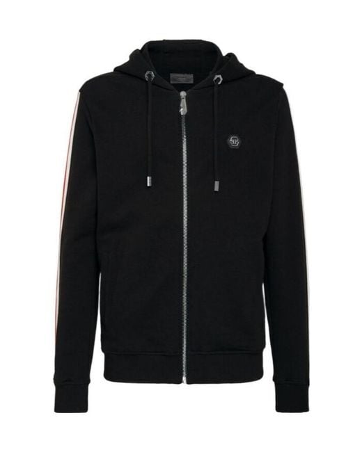 Philipp Plein Black Logo Casual Jacket for men