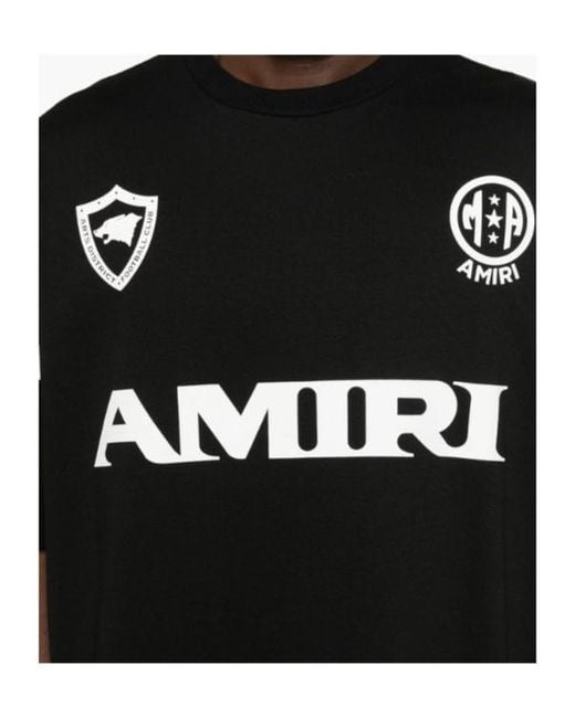 Amiri Black Sport Oversized T-Shirt for men