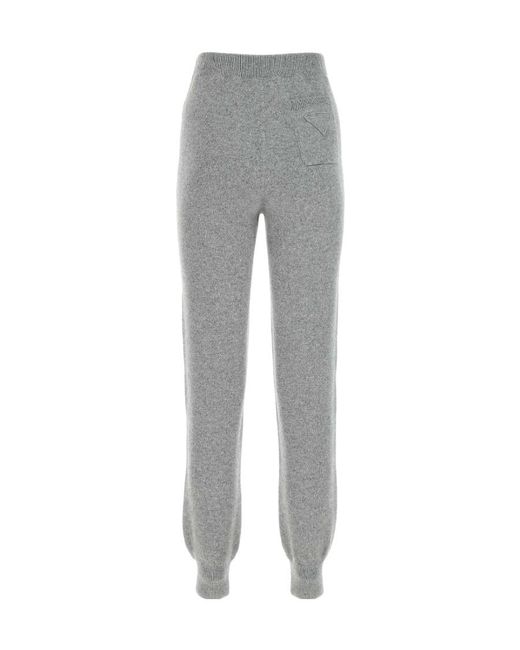 Prada Gray Knitted Track Pants