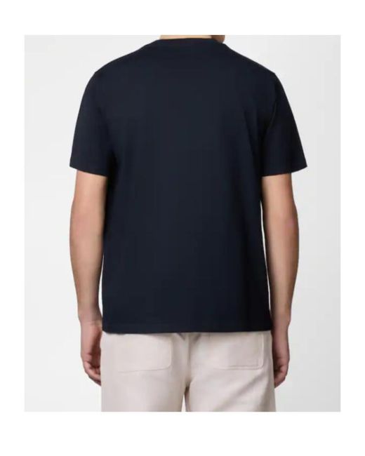 Tod's Blue Logo Embroidered Crewneck Jersey T-Shirt for men