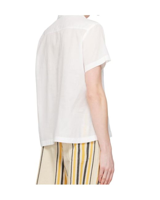 Bode White Short-Sleeved Shirt for men