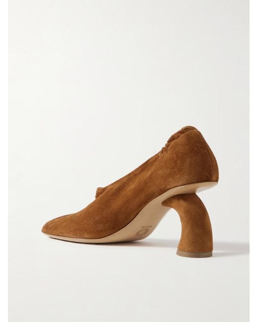 Dries Van Noten Brown Slip-On High Heels