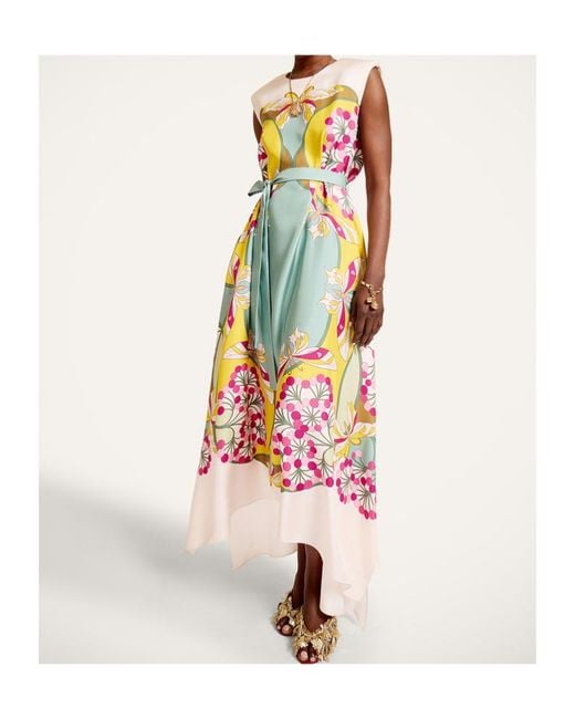 LaDoubleJ White La Doublej Sancarlo Printed Maxi Dress