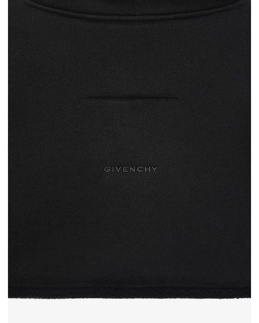 Givenchy Black Cropped Hoodie
