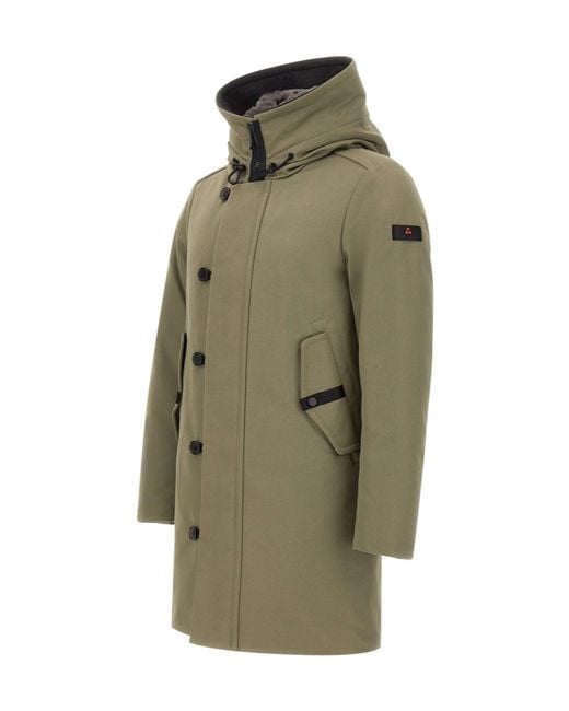 Peuterey Green Long-Sleeve Parka for men