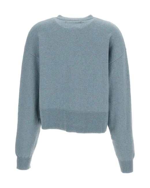 Extreme Cashmere Blue Single-Breasted Sweater